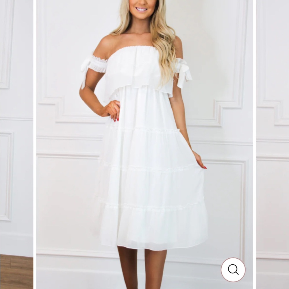 Tiered midi dress - Picture 3 of 7